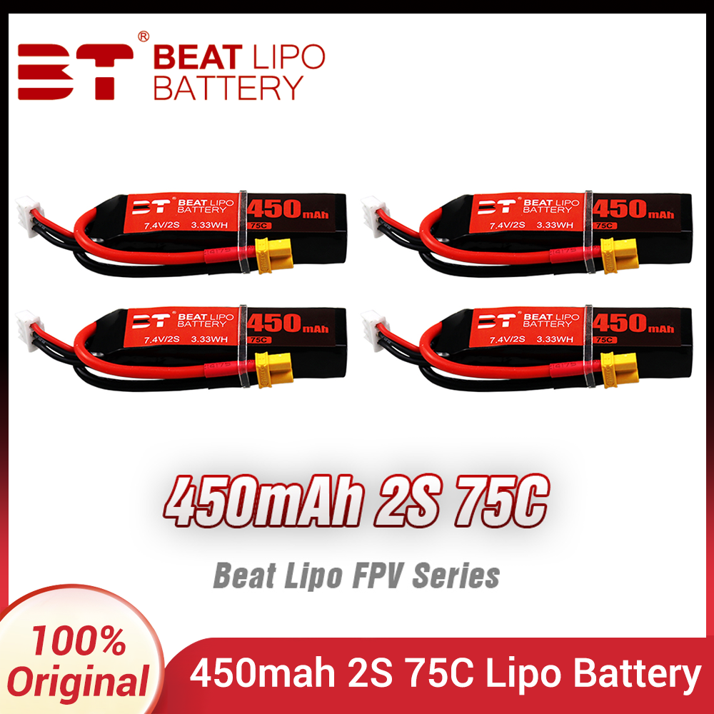 BEAT 2S 7.4V 450mAh 75C LiPo B - Drone Battery Li-Ion 评论和价格